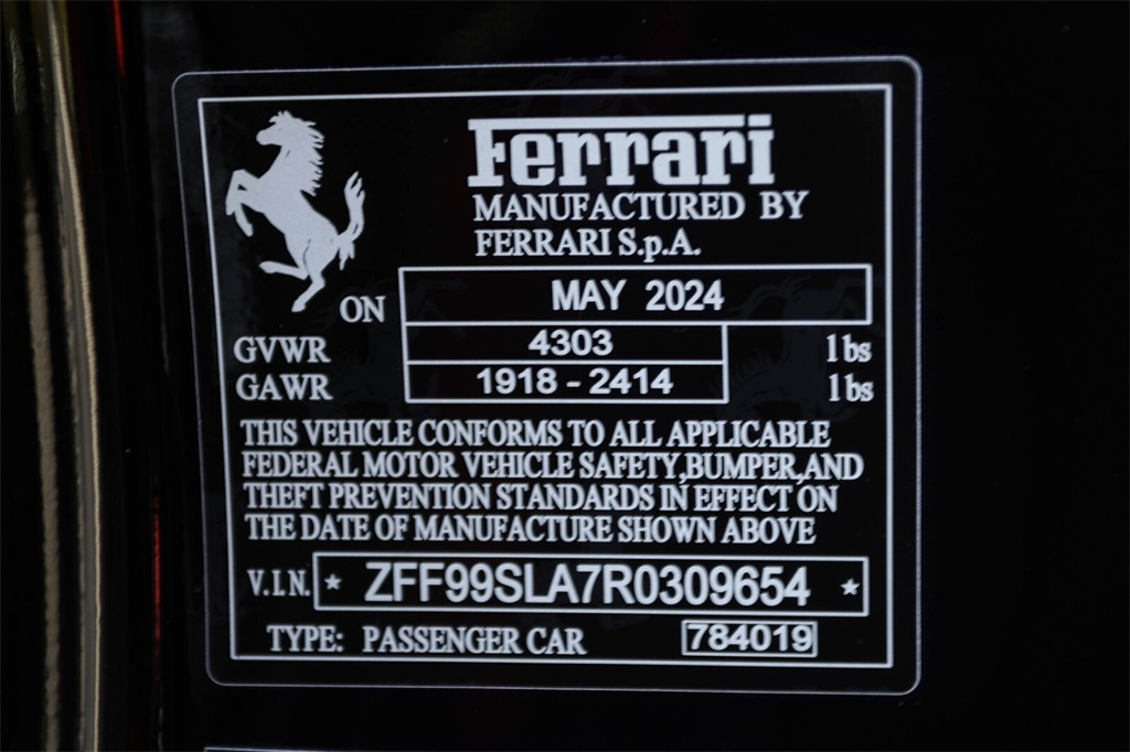 Certified Used 2024 Black Ferrari image 41
