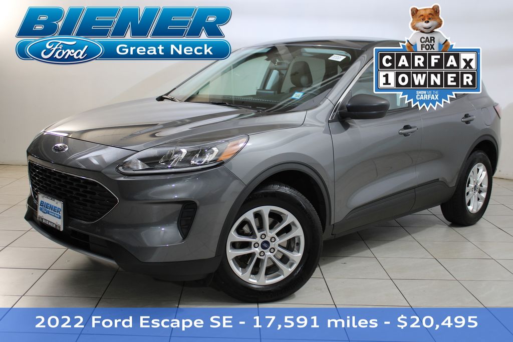 Certified Used 2022 Gray Ford SE image 1