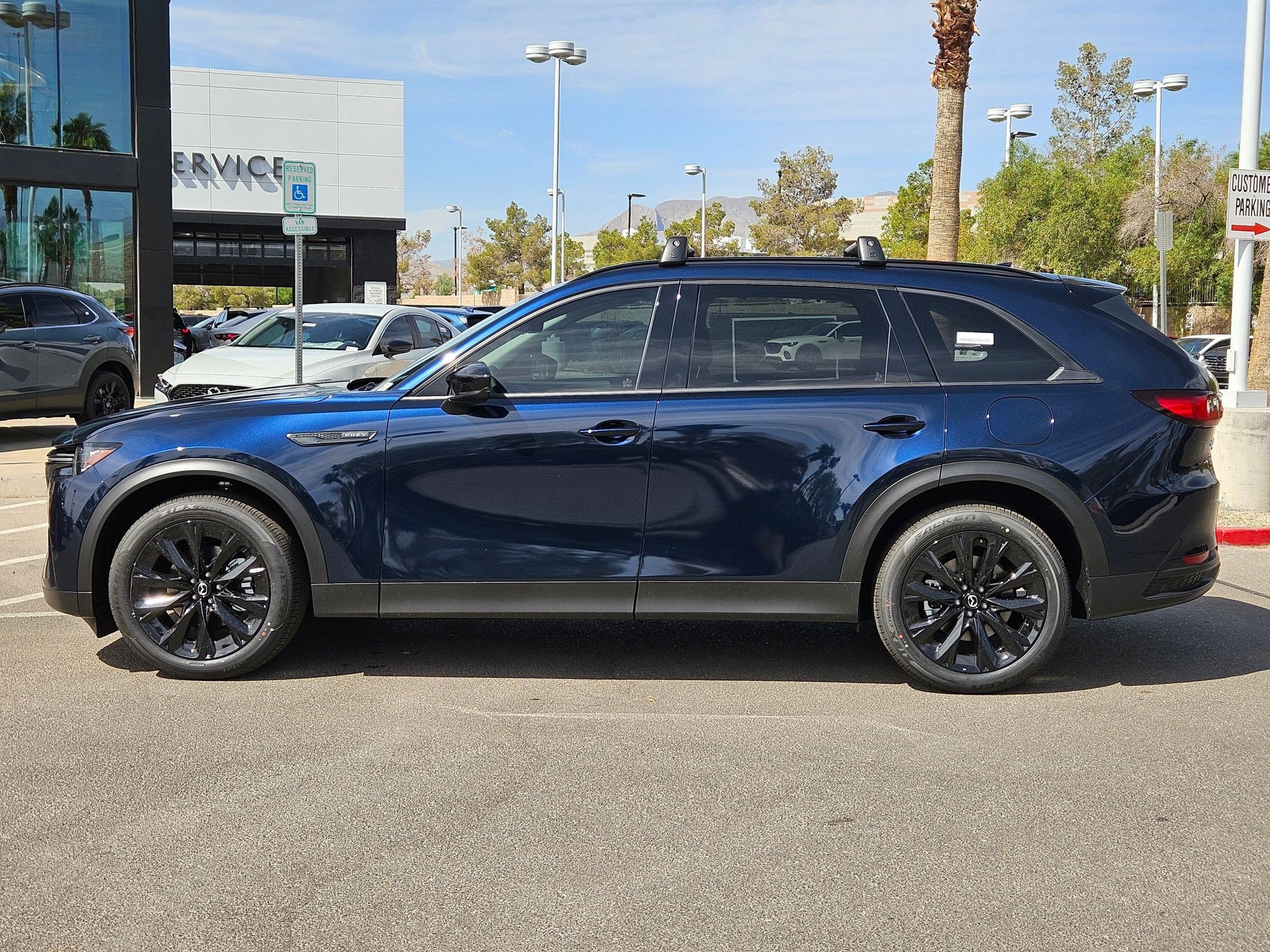 New 2025 Deep Crystal Blue Mica Mazda Premium Sport image 2