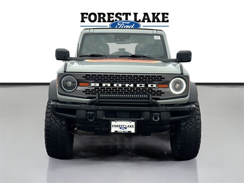 Certified 2022 Ford Bronco 4-Door Badlands with VIN 1FMEE5DP5NLB68584 for sale in Forest Lake, Minnesota