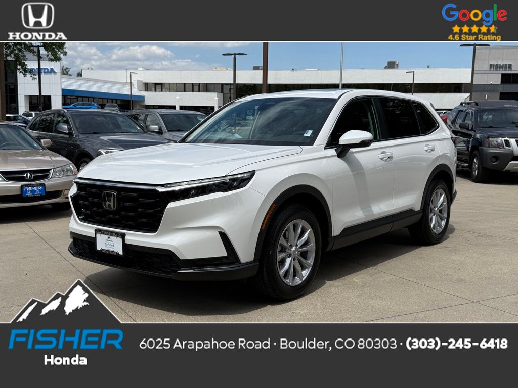 Certified Used 2025 Platinum White Pearl Honda 1.5T AWD EX image 1