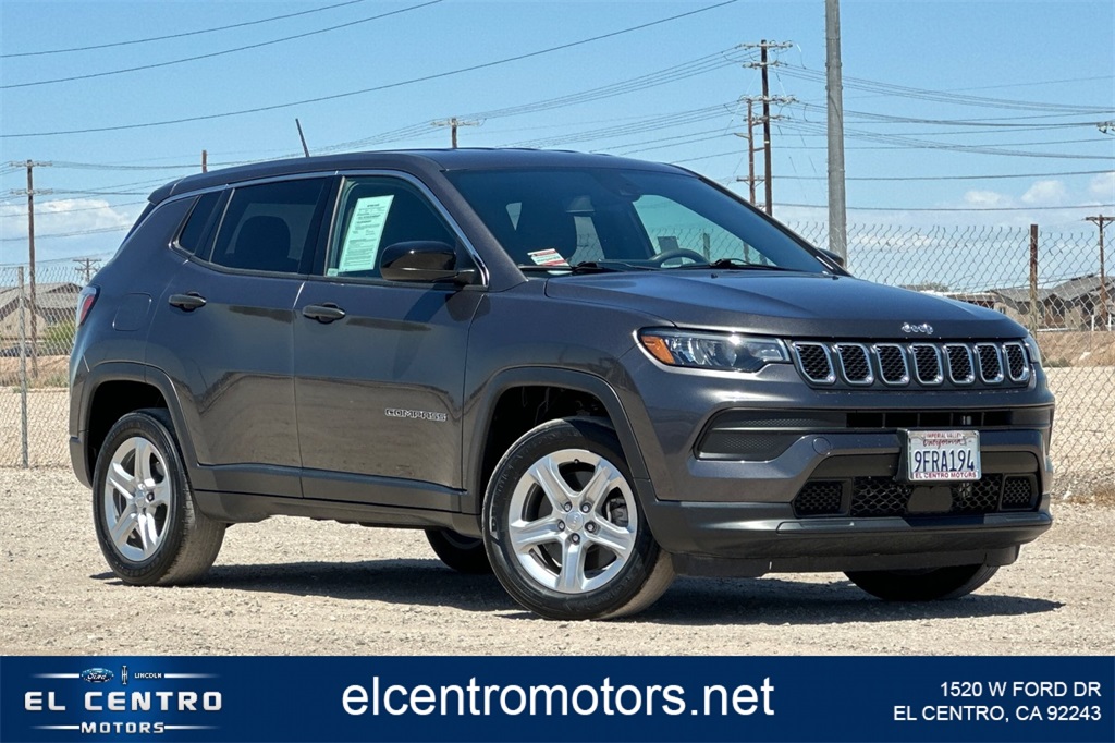 Used 2023 Jeep Compass Sport with VIN 3C4NJDAN2PT506351 for sale in Imperial, CA