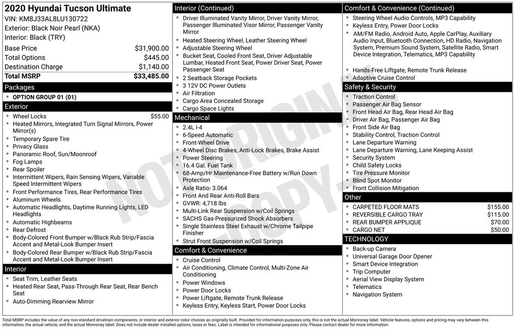 2020 Hyundai Tucson Ultimate's photo