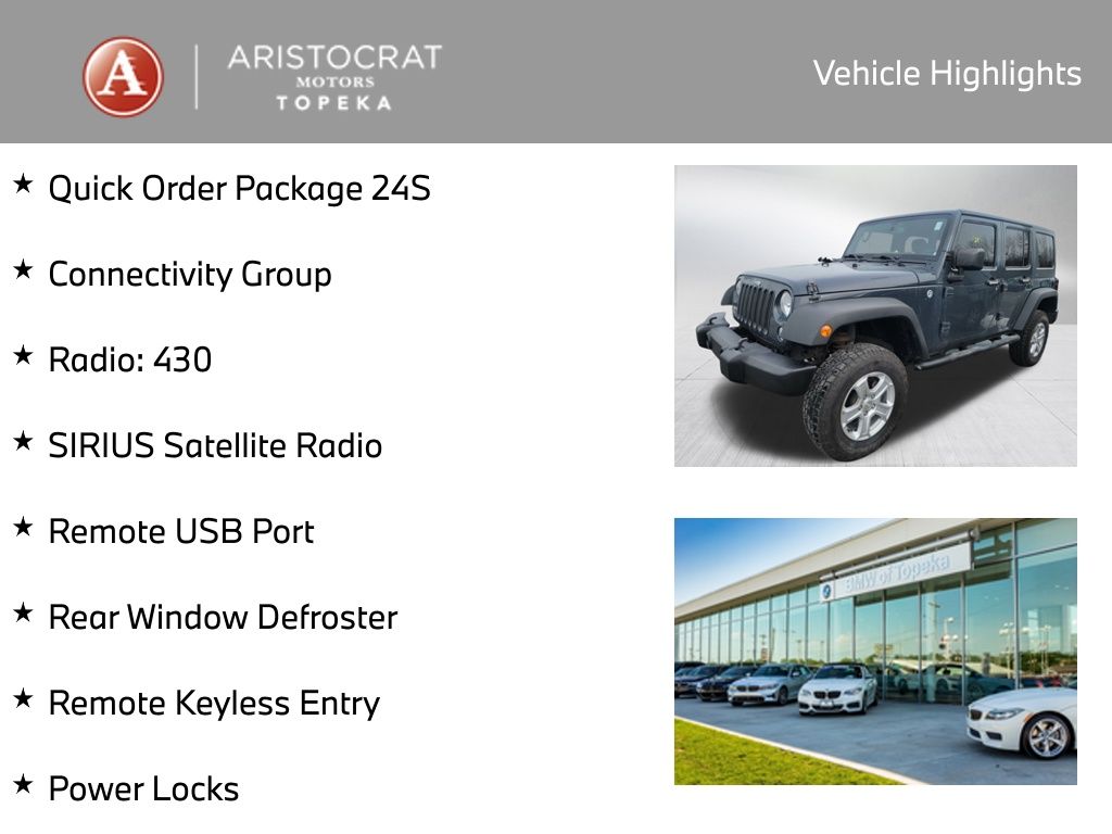 Used 2016 Jeep Wrangler Unlimited Sport with VIN 1C4BJWDG2GL342073 for sale in Kansas City