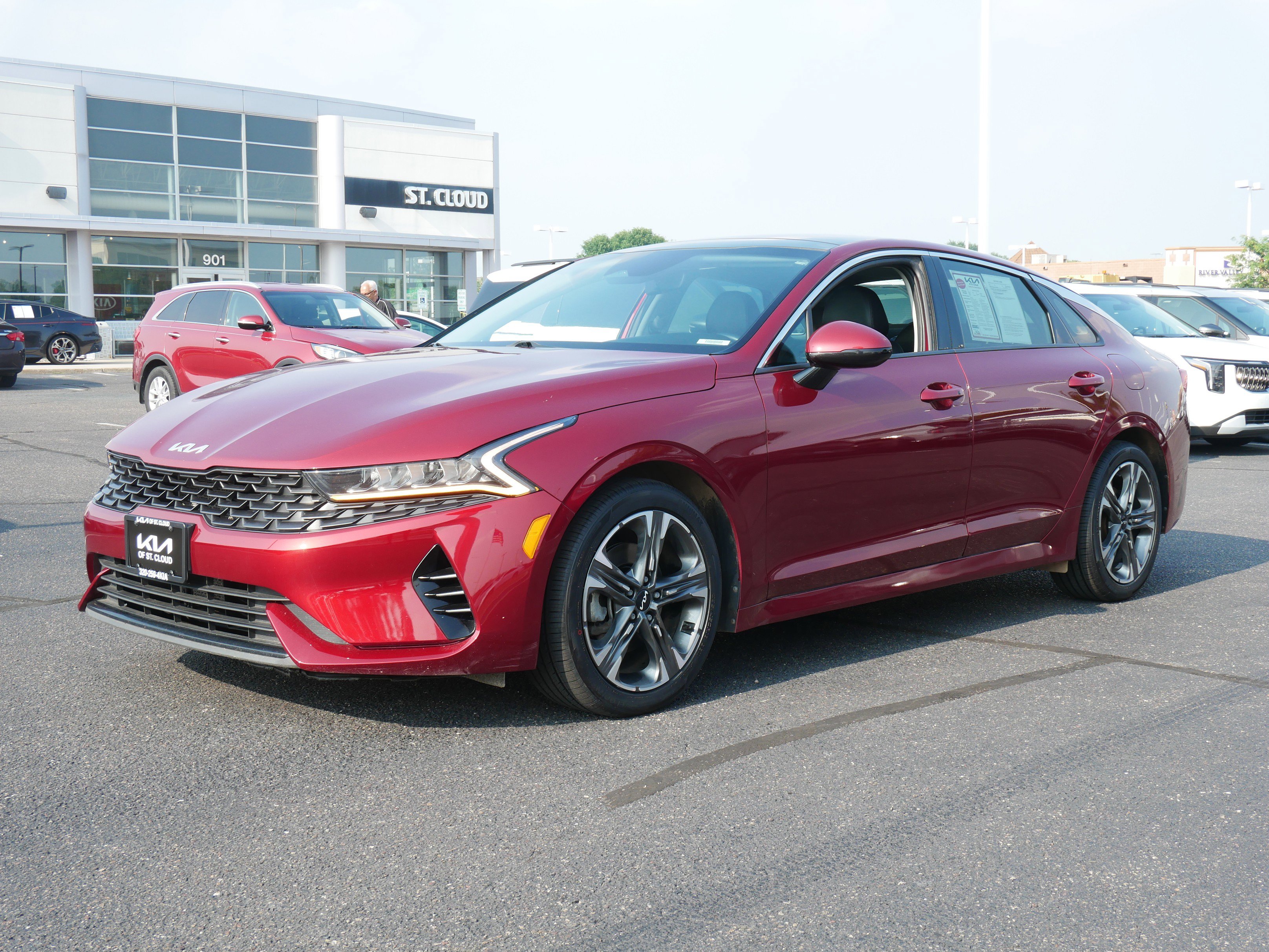 Used 2022 Kia K5 EX with VIN 5XXG34J20NG092200 for sale in Waite Park, Minnesota