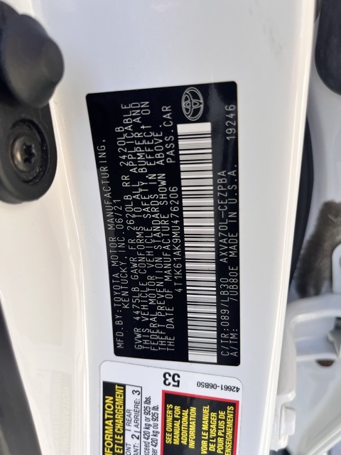 2021 Toyota Camry XSE photo 14