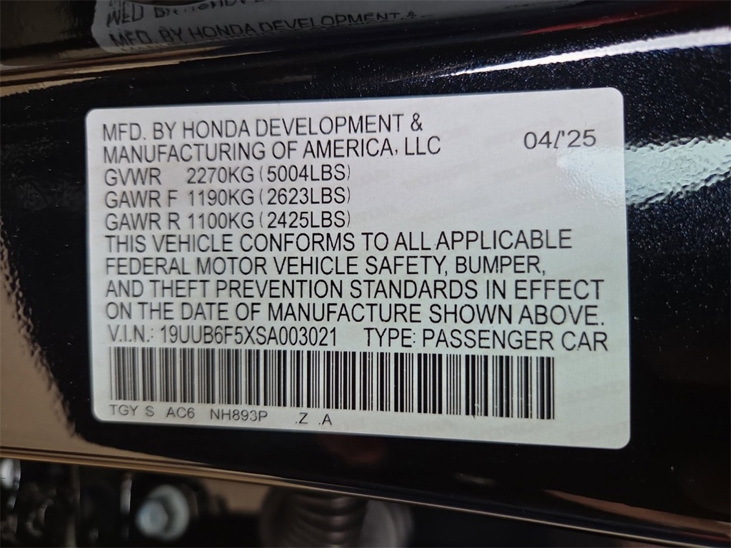 New 2025 Majestic Black Pearl Acura A-Spec Package image 26