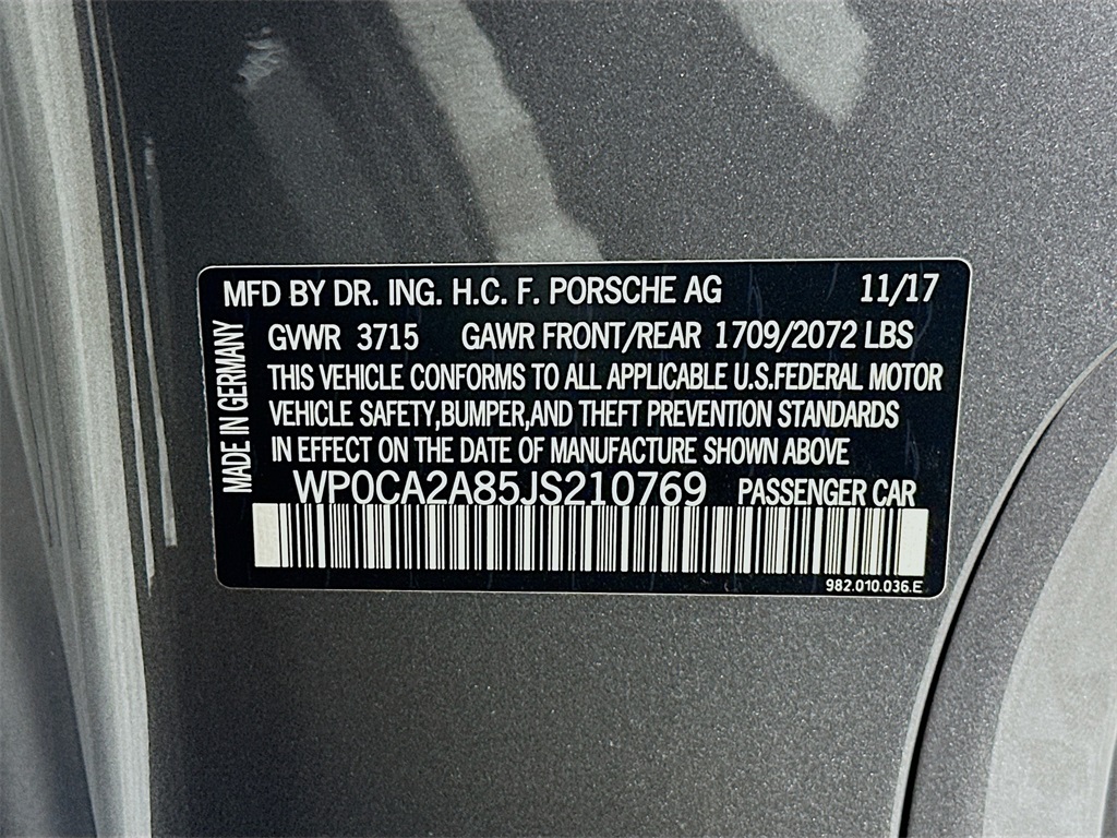 2018 Porsche Boxster Base photo 27