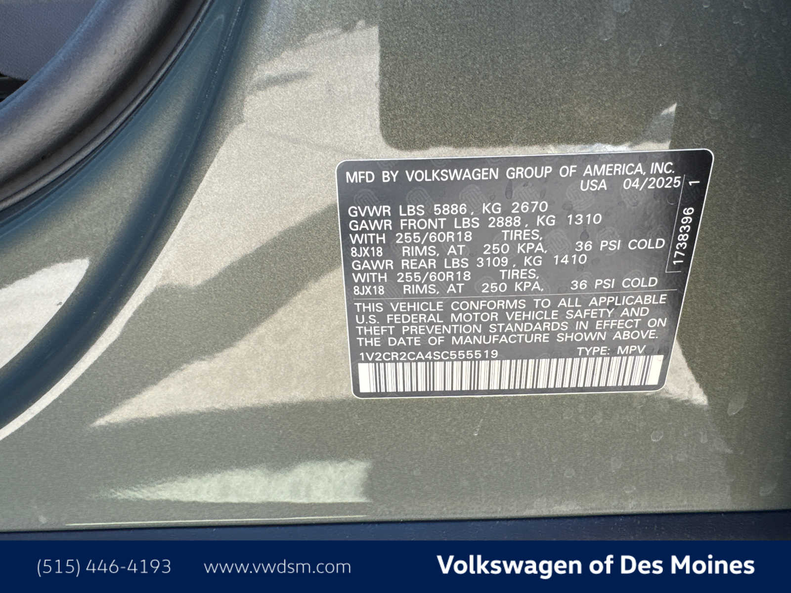 2025 Volkswagen Atlas Peak Edition SE photo 20