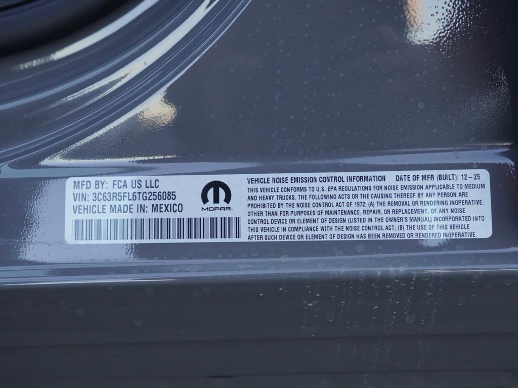 New 2026 Ceramic Gray Clear-Coat Exterior Paint RAM Laramie image 26