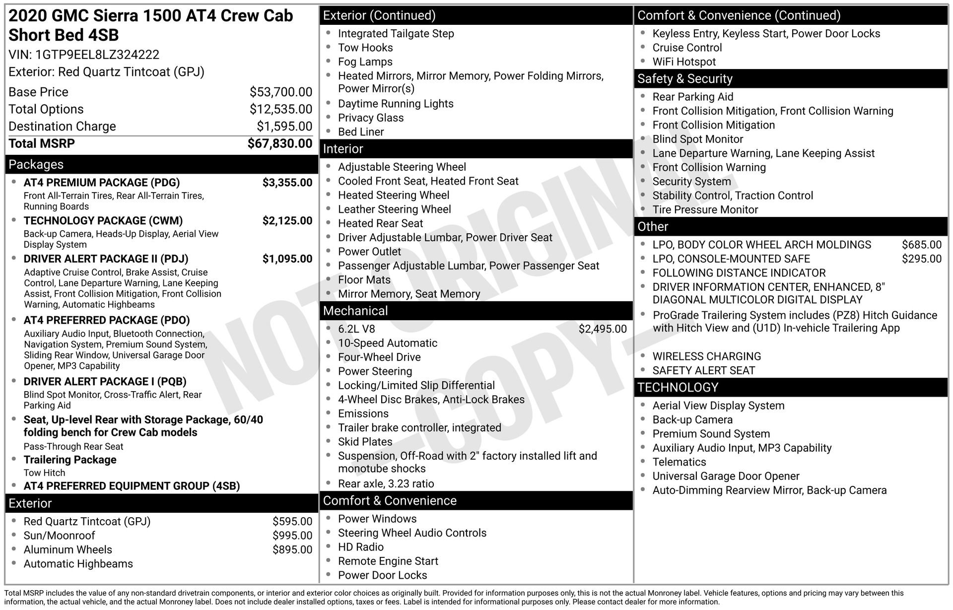 2020 GMC Sierra 1500 AT4's photo