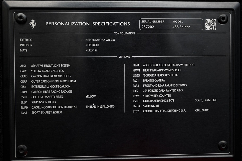 Certified Used 2018 Nero Daytona Metallic Ferrari Base image 49