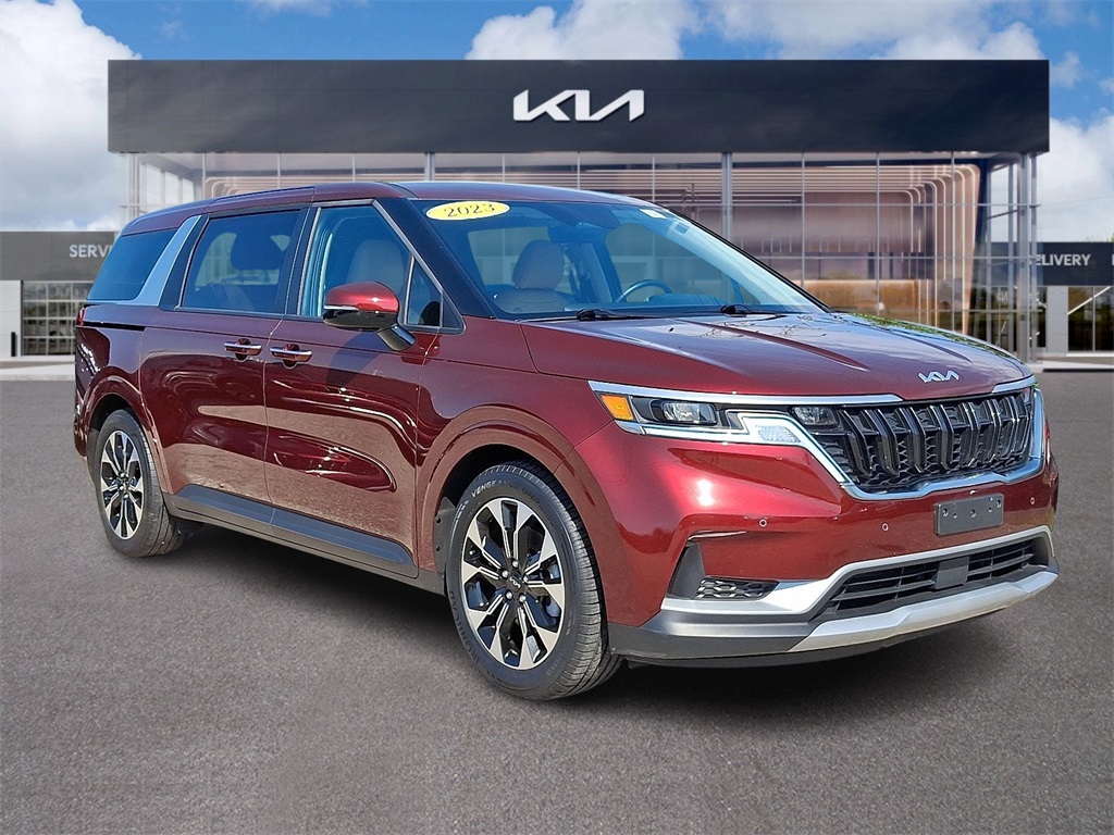 Certified Used 2023 Red Kia EX image 1