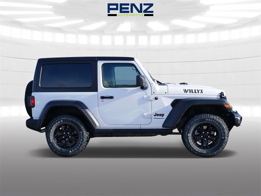 Used 2022 Jeep Wrangler Willys with VIN 1C4GJXAN3NW144872 for sale in Rochester, Minnesota