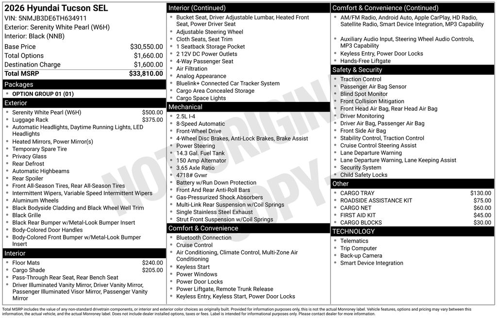2026 Hyundai Tucson SEL's photo