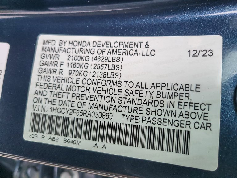 2024 HONDA ACCORD - Image 23