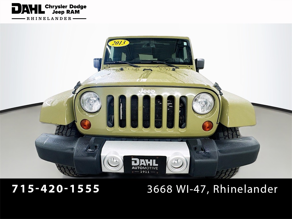 Used 2013 Jeep Wrangler Unlimited Sahara with VIN 1C4BJWEGXDL593272 for sale in Rhinelander, WI