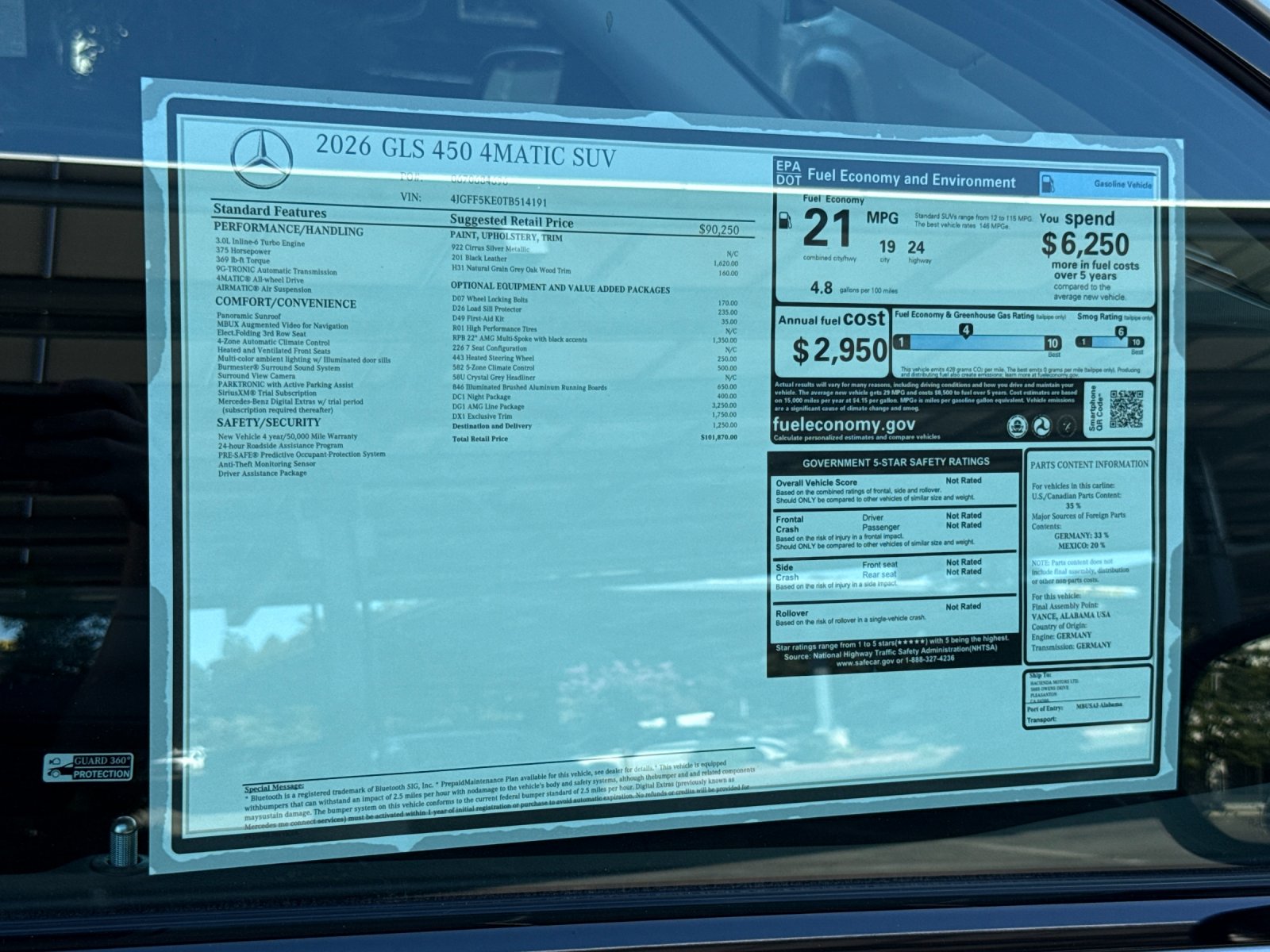 2026 Mercedes Benz GLS 450 4MATIC photo 27