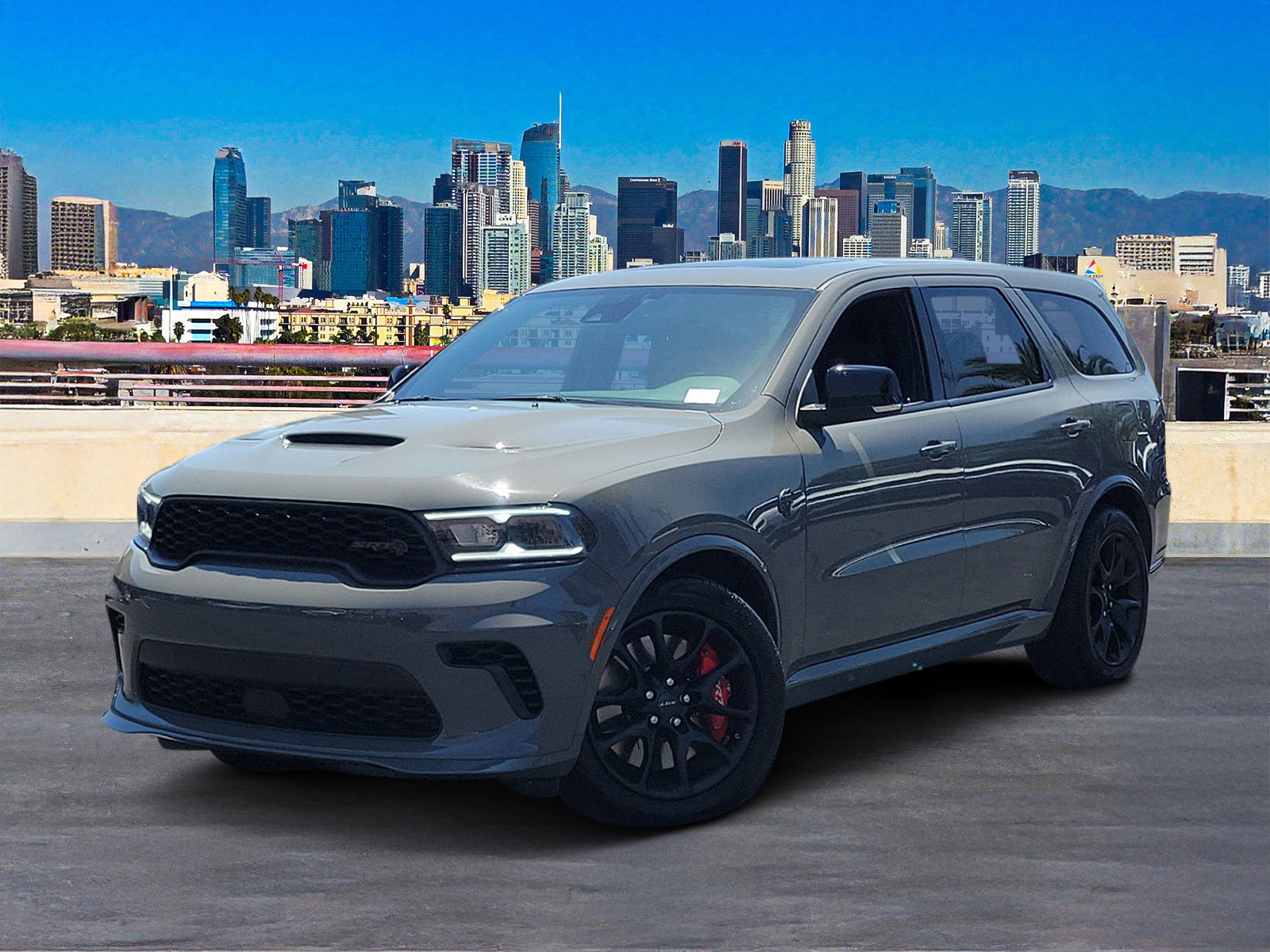 Used 2021 Destroyer Gray Clearcoat Dodge SRT Hellcat image 2