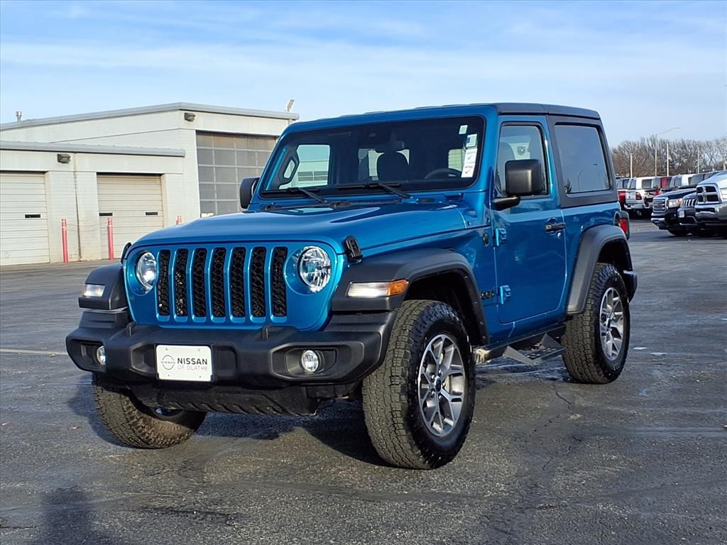Used 2024 Jeep Wrangler 2-Door Sport S with VIN 1C4PJXAN4RW197800 for sale in Kansas City