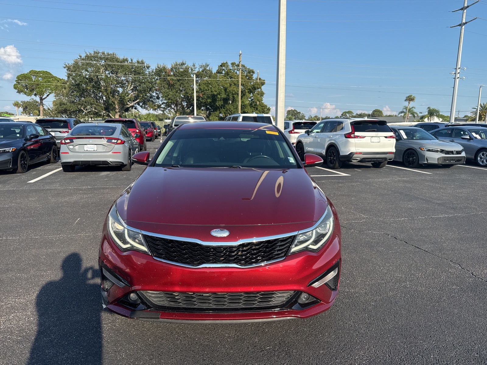 Used 2019 Kia Optima S with VIN 5XXGT4L32KG360990 for sale in Port Richey, FL