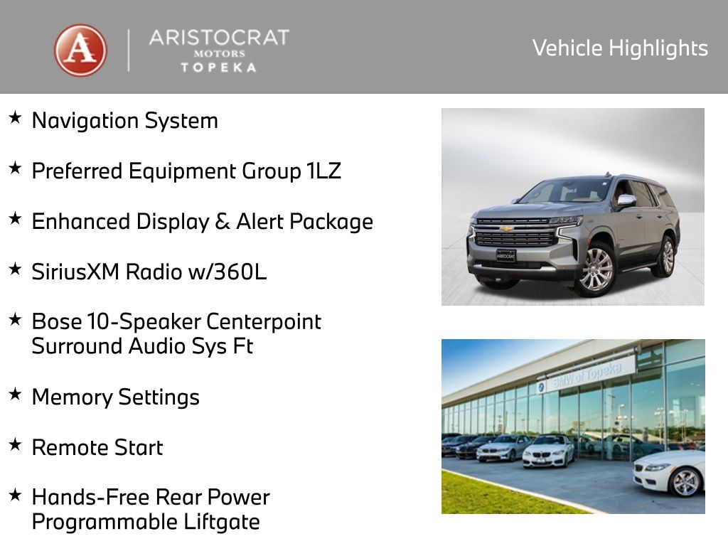 Used 2023 Chevrolet Tahoe Premier with VIN 1GNSKSKD5PR154862 for sale in Kansas City