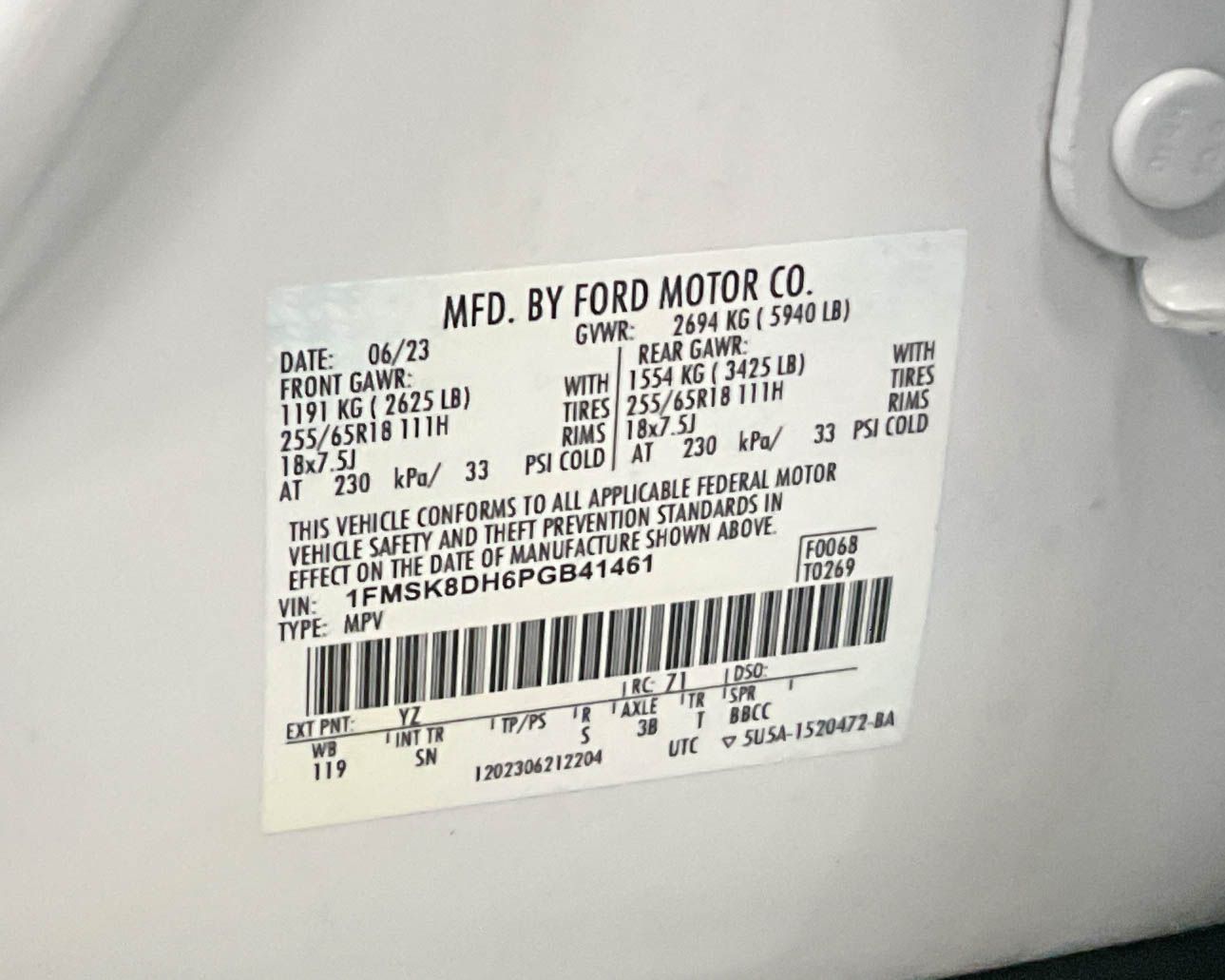 2023 Ford Explorer XLT Sport photo 26