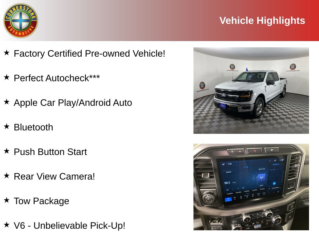 Certified 2024 Ford F-150 XLT with VIN 1FTFW3LD0RFA98188 for sale in Elk River, Minnesota
