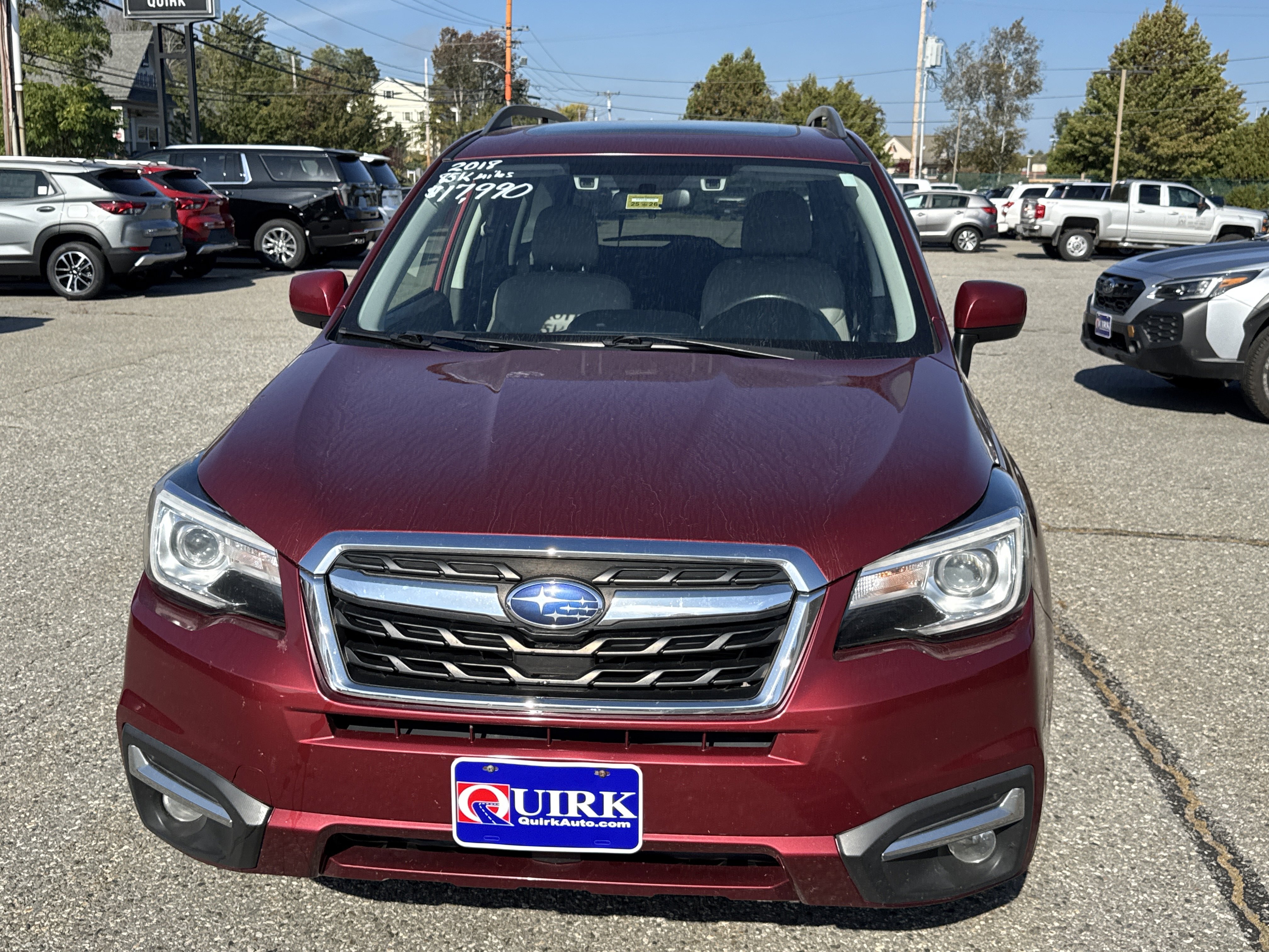 Used 2018 Subaru Forester Limited with VIN JF2SJARC5JH451051 for sale in Hallowell, ME
