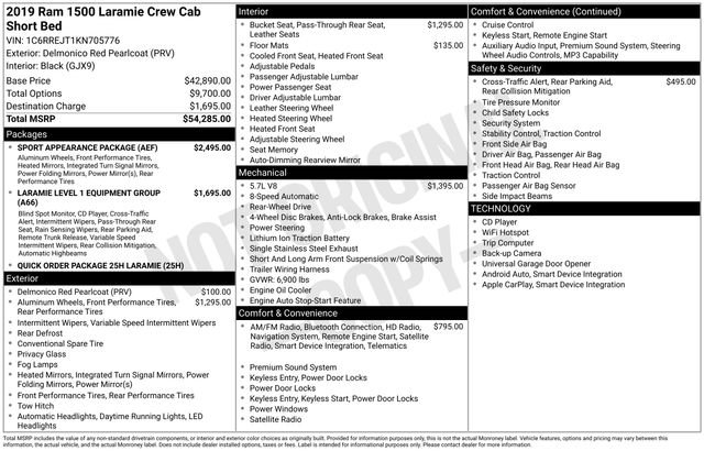 2019 RAM Ram 1500 Pickup Laramie's photo