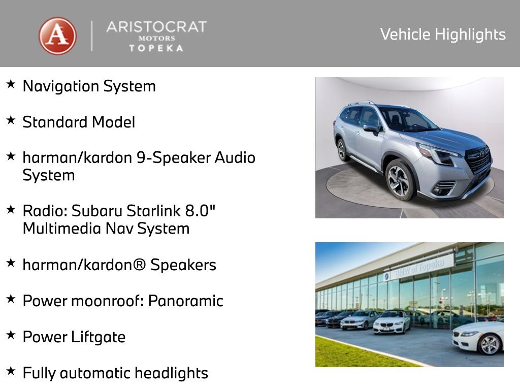 Used 2023 Subaru Forester Touring with VIN JF2SKARC0PH530956 for sale in Kansas City