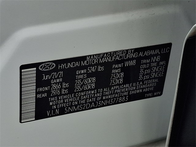 2022 Hyundai Santa Fe SEL photo 24