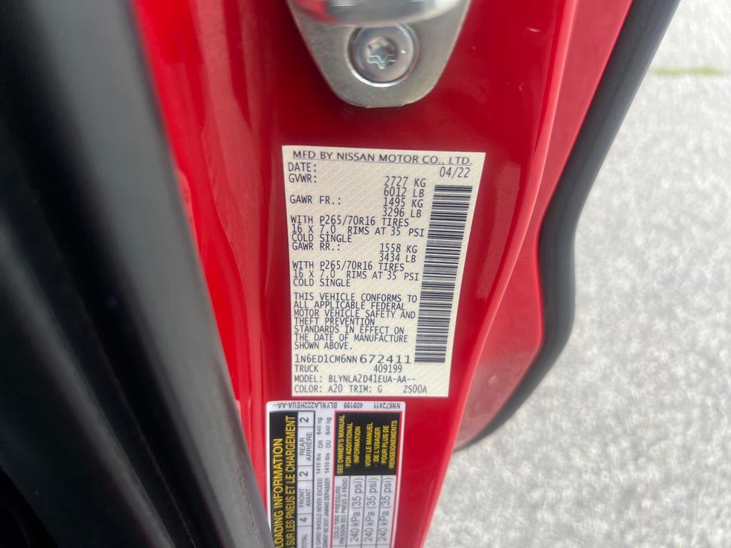 2022 Nissan Frontier S photo 25