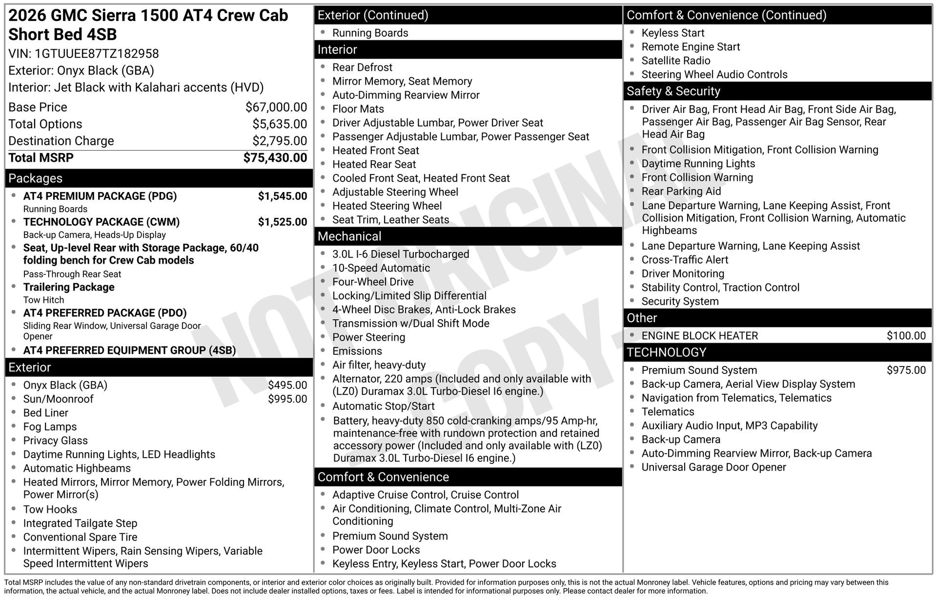 2026 GMC Sierra 1500 AT4's photo