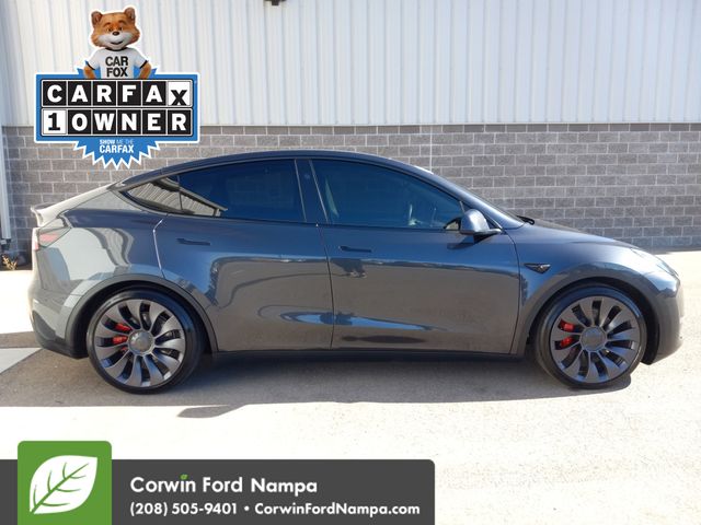 Used 2025 Tesla Model Y Performance with VIN 7SAYGDEFXSF301904 for sale in Nampa, ID