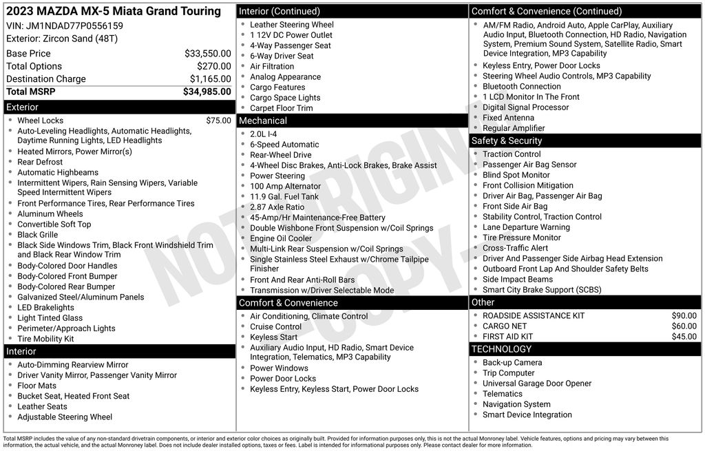 2023 Mazda MX-5 Miata Grand Touring's photo
