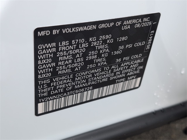 2026 Volkswagen Atlas SE Technology photo 10