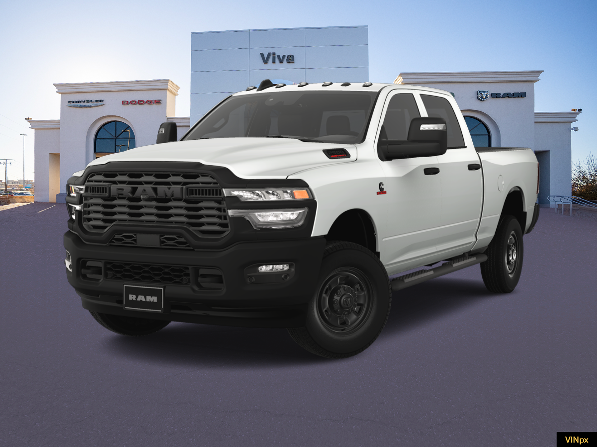 New 2025 Bright White Clear-Coat Exterior Paint RAM Tradesman image 1