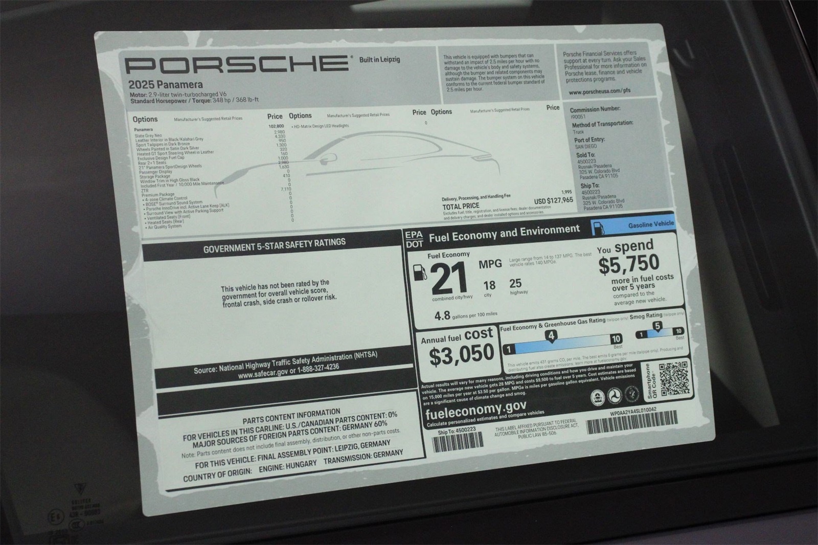 2025 Porsche Panamera 4 photo 22