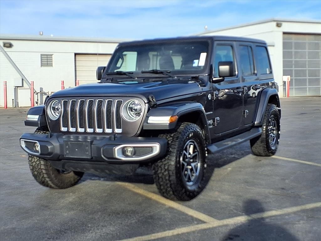Used 2020 Jeep Wrangler Unlimited Sahara with VIN 1C4HJXEG4LW332331 for sale in Kansas City