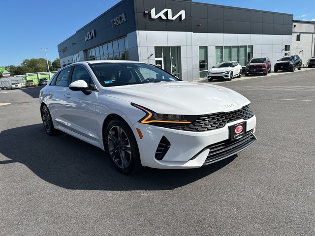 Used 2022 Kia K5 LXS with VIN 5XXG14J25NG093638 for sale in Cranston, RI