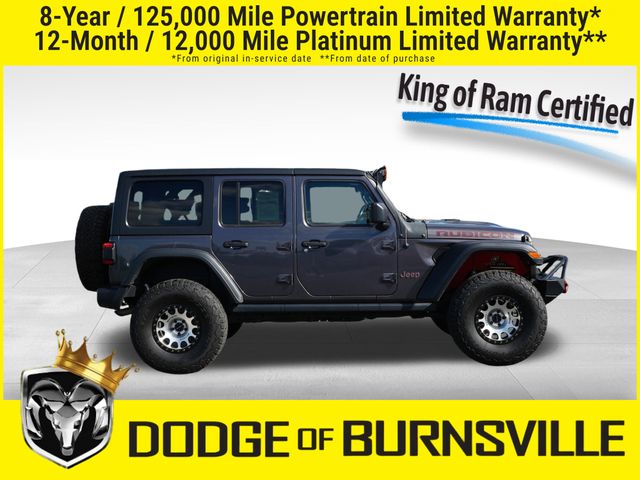 Used 2021 Jeep Wrangler Unlimited Rubicon with VIN 1C4HJXFGXMW625117 for sale in Burnsville, Minnesota