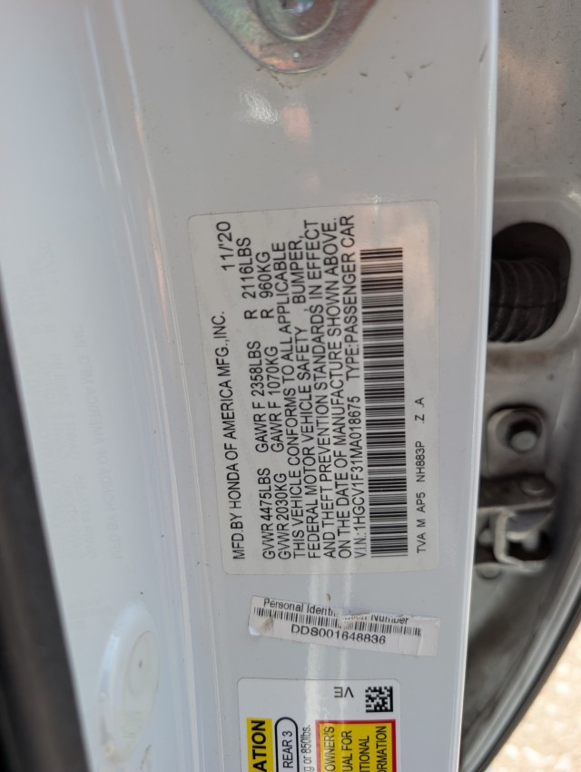 Used 2021  Honda Sport image 22