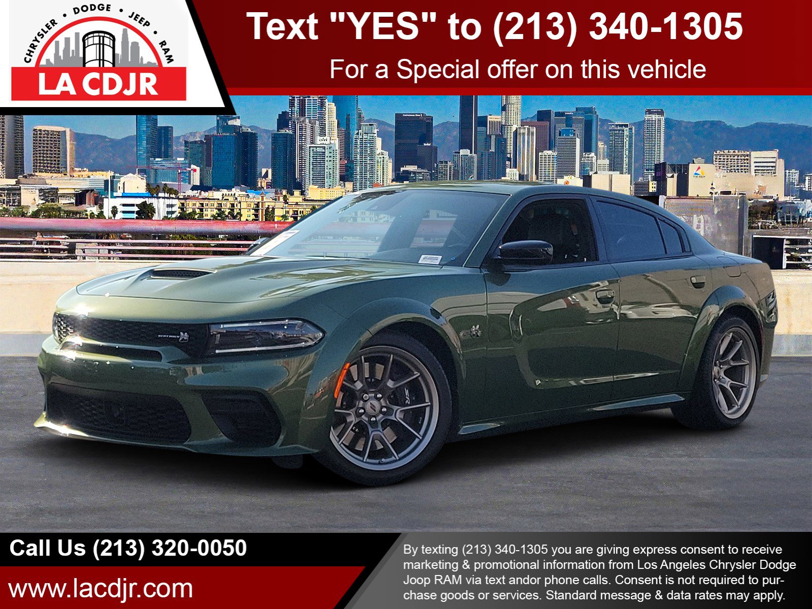 Used 2023 F8 Green Dodge Scat Pack Widebody image 1