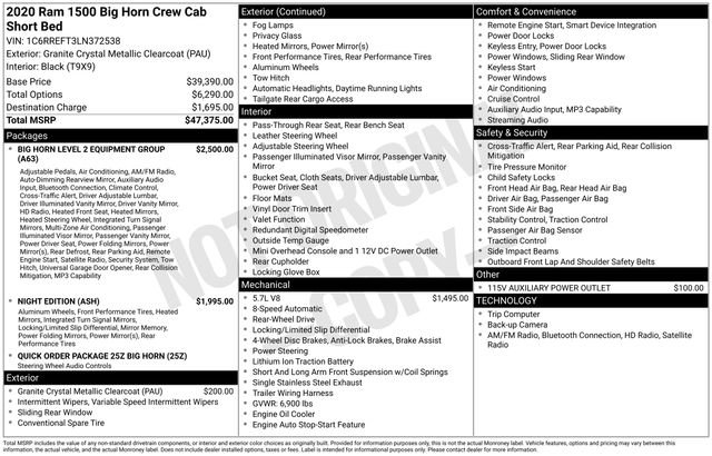 2020 RAM Ram 1500 Pickup Big Horn/Lone Star's photo