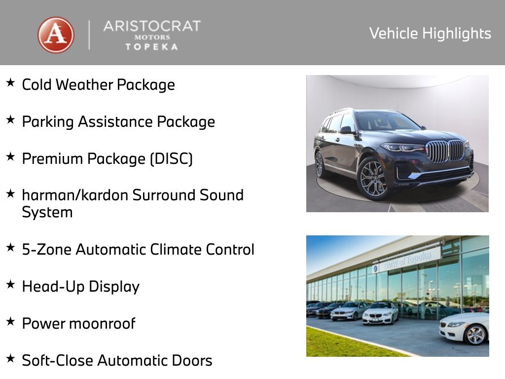 Used 2021 BMW X7 40i with VIN 5UXCW2C07M9F13879 for sale in Kansas City