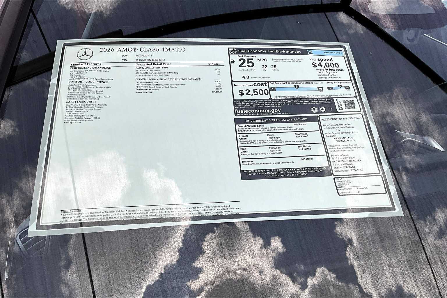 2026 Mercedes Benz CLA AMG 35 4MATIC photo 22
