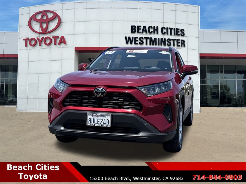 Used 2021 Red Toyota LE image 1