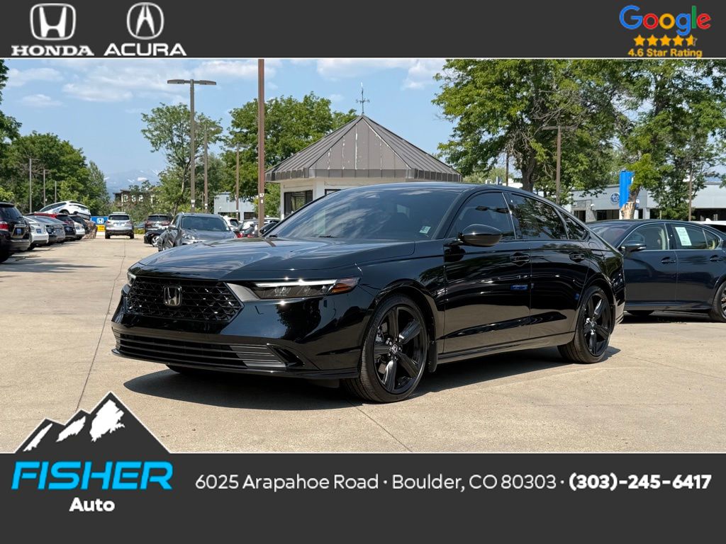Used 2023 Crystal Black Pearl Honda Sport-L image 1
