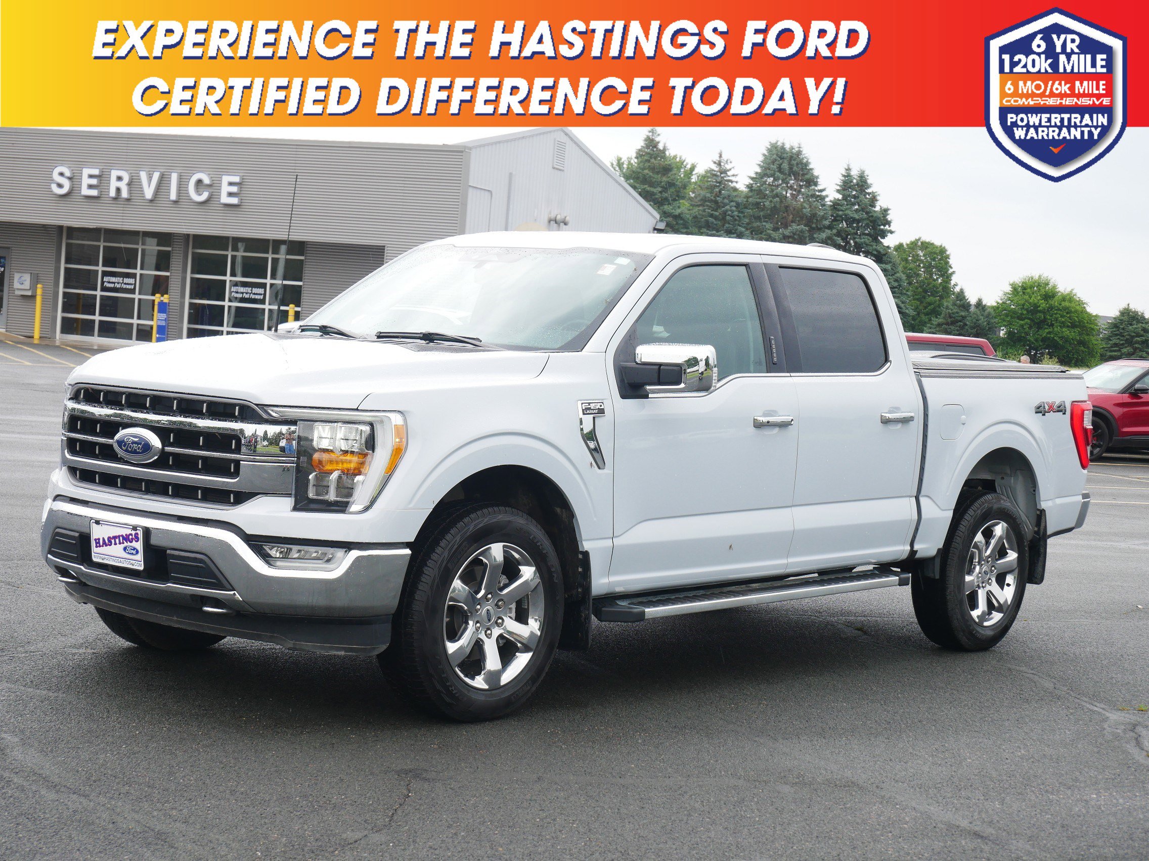 Certified 2022 Ford F-150 Lariat with VIN 1FTFW1E85NKE78357 for sale in Hastings, Minnesota